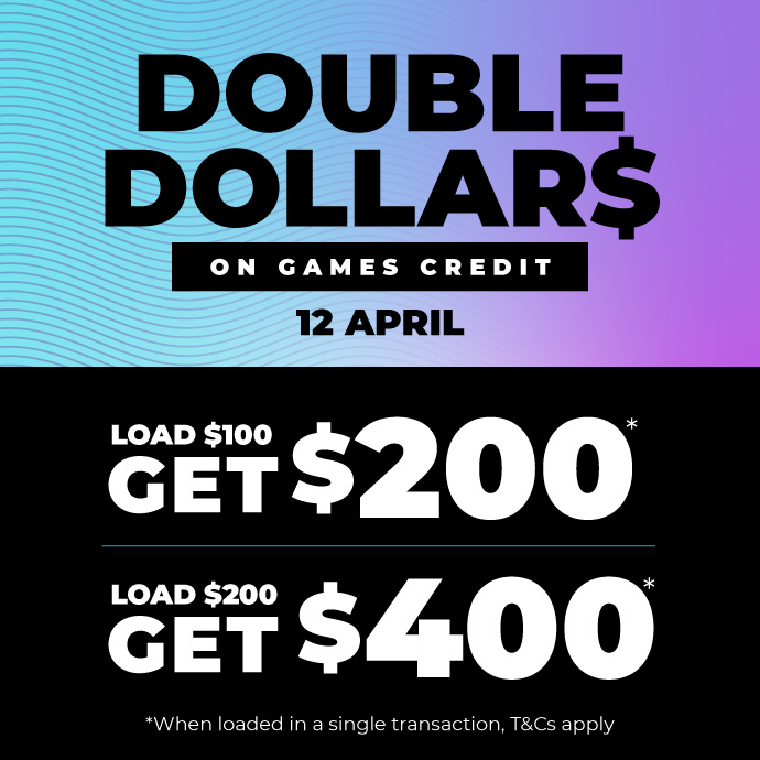 DOUBLE DOLLARS Games Credit Loads