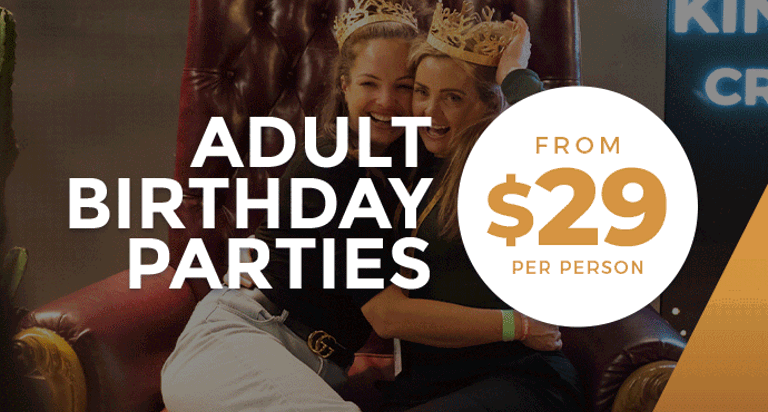 Adult Birthday Parties at Kingpin